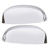 ECOTRIC Chrome Pair Half Mirror Covers Compatible with 2007-2014 Chevy