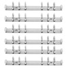 Binder Metal Fittings, 6 Holes, Binder Ring, Screws Included, For