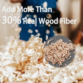 FXAAGFH 30% Real Wood Fiber 3D Printer Filament Bundle, 3 D PLA Printing Print Filament 1.75 mm, +/-0.03mm & 2.2 lbs, Walnut, Oak, Cherry, Teak, 250g X 4 Pack