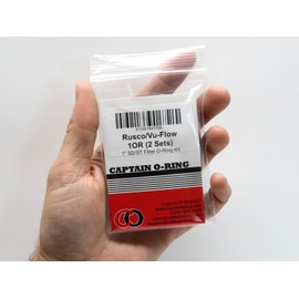 Captain O-Ring – Replacement O-Rings for Rusco/Vu-Flow Spin-Down, Sediment Trap Filters (2 Sets) [Select Size .75OR, 1OR, 1.5OR, or 2OR] (1" Filter (1OR) - 2 Sets)