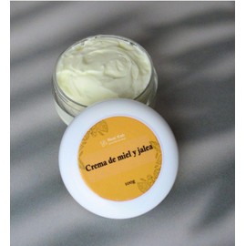 Crema de Miel y Jalea Real, Hidratante Facial, con Extracto de Avena, sin Parabenos, 100 gramos