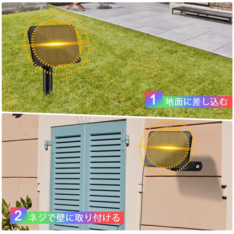 cshare LED Illumination Light Outdoor 50LED 5M Solar Light LED