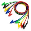 KAIWEETS 5PCS Alligator Clips Electrical Test Leads Set, 15A Jumper