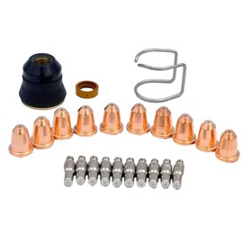 Snblzhef 23pcs Plasma Cutter S45 Torch Trafimets Consumables Kit PR0110 Short Electrode Welding Accessories