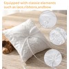 Ring Pillow, Ring Pillow for Rings Bearer Ceremony with Bowknot