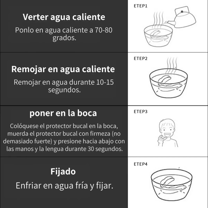 THE9SHOP Moldeable Deportivo Silicona Protector Bucal/varios Deporte