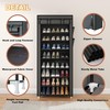 Calmootey 9 Tier Shoe Rack Organizer,Portable Shoe Shelf with Nonwoven
