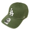47 Dodgers 47 CLEAN UP Cap Moss B-RGW12GWSNL-MSG (Olive/FF/Men's, Lady's)