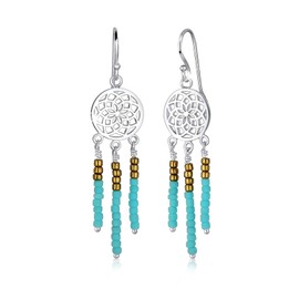 Elli Women Dangle Ornament Boho Festival 925 Sterling Silver Earrings