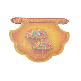 Designer Traditional Umbrella Design Money Envelope - Mini Shagun Gift Holder for Christmas, Diwali, Easter, Birthday, Wedding, Anniversary - Fancy Packet, Invitation Envelopes (Pack of 10)