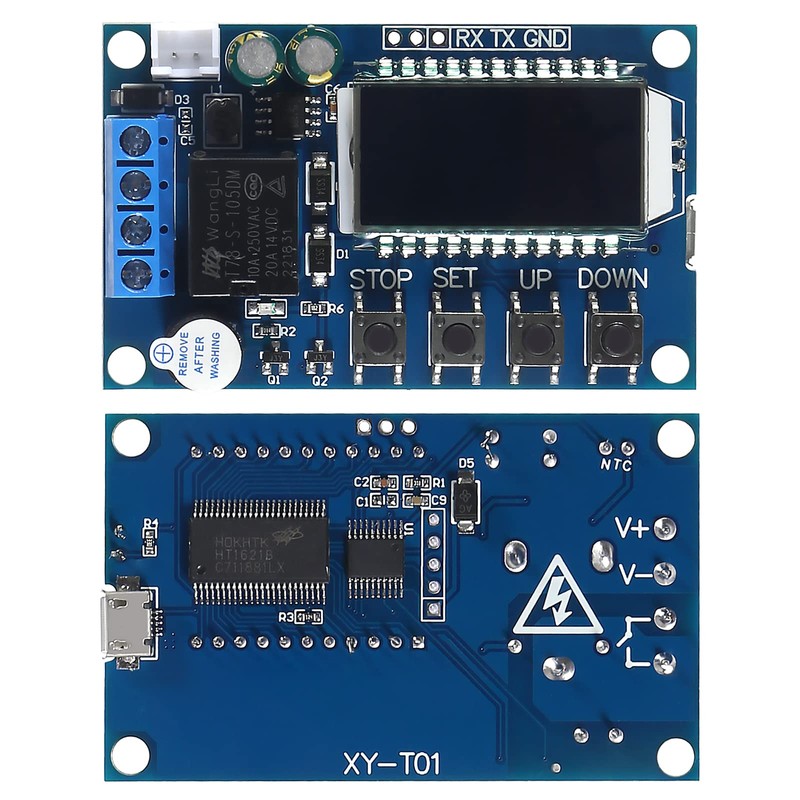 MELIFE 2pcs XY-T01 Electronic Temperature Controller, DC 6-30V 24V Waterproof