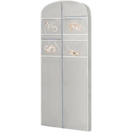 72" Garment Bag for Travel for Hanging Clothes Storage Hanging Suit Cover with Zipper and Accessory Storage for Coats, Dresses, Suits