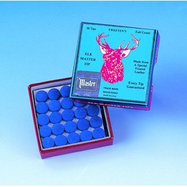 Elkmaster glue on snooker / pool cue tips - 11mm x 10