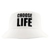 Choose Life Bucket Hat 80s White Pop Music Unisex