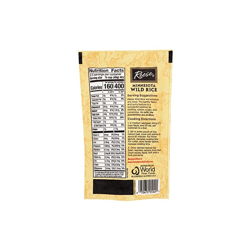 Reese Minnesota Wild Rice, 4 Ounces (Pack of 12)