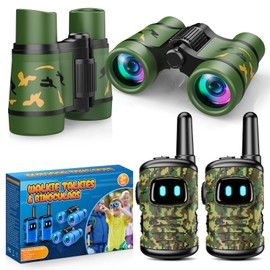 Walkie Talkies Toys, Binoculars Toys for 3-9 Year Old Boy 3-9 Year Old Boy Girls Gifts Outdoor Toys Boys Toys Age 3-9 Walkie Talkies for Kids Gifts for 3 4 5 6 Year Old Boys