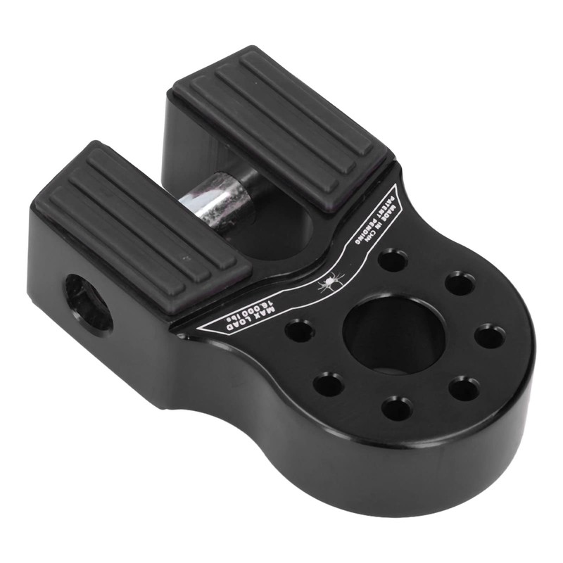 Flat Winch Shackle Mount 16000lb Load with Rubber Side Guard