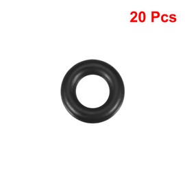 sourcing map Pack of 20 Nitrile Rubber O-Rings 17 mm OD 10 mm ID 3.5 mm Wide Seal