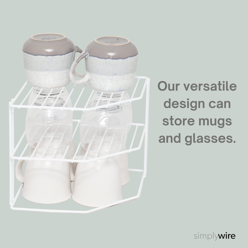 simplywire – 3 Tier Plate Rack - Kitchen Cupboard Organiser