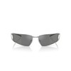 ARNETTE Men's An3093 The Junction Sunglasses, Gunmetal/Grey Mirrored Silver, 64
