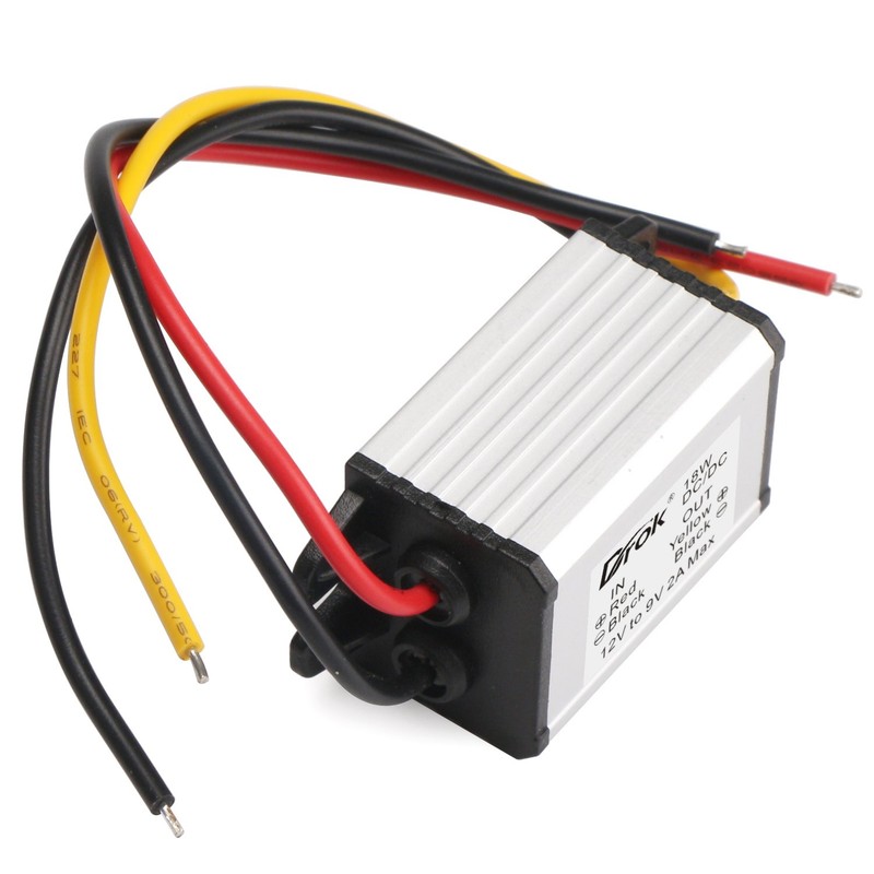 DROK 12V to 9V 2A 18W DC-DC Buck Power Converter
