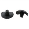 HJGarden 20pcs 3/4" Coved Stem Natural Bumper Glide Black Increased