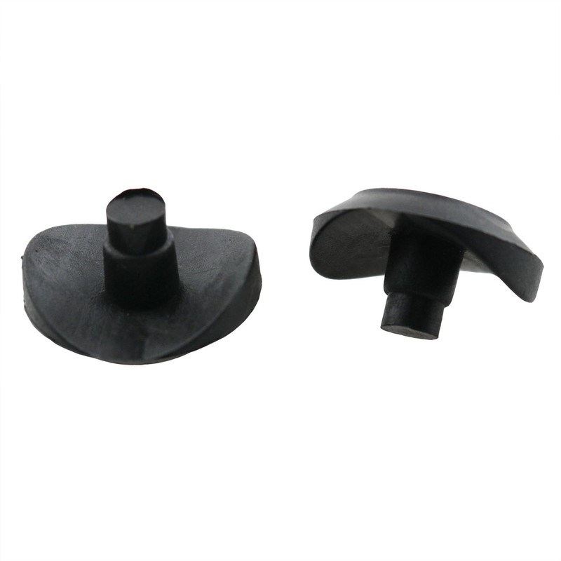 HJGarden 20pcs 3/4" Coved Stem Natural Bumper Glide Black Increased