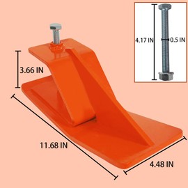 FLITURE Tractor Bucket Protector: Snow Removal Bucket Protector 2pcs Steel Edge Protector Steel Bucket Attachment