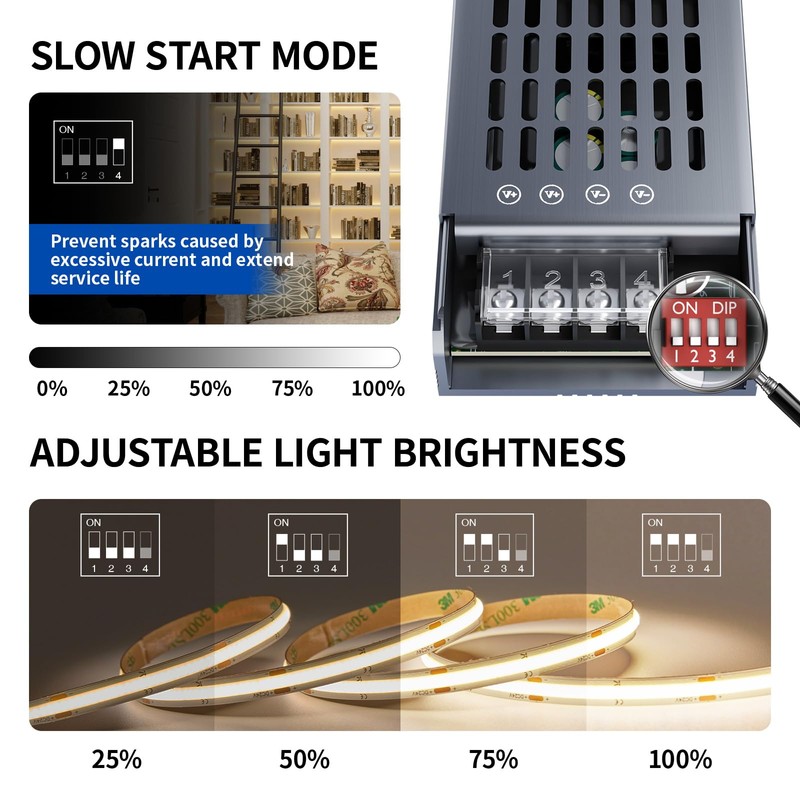KOSOOM LED Power Supply DC 24 V 12.5 A 300