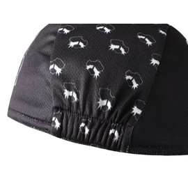 BikingBros Black Cycling Cap - Polyester Cycling Hat-Under Helmet - Cycling Helmet Liner Breathable&Sweat Uptake