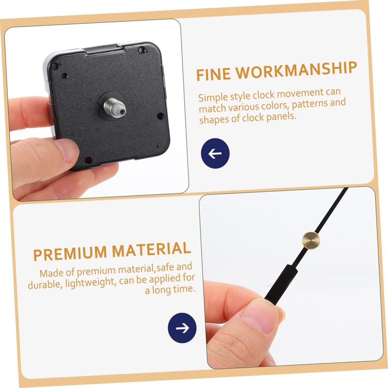 Tofficu 1Set DIY Wall Clock Movement Mechanism Replacement Clock Parts