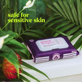 goodwipes Flushable Butt Wipes - Extra Large Adult Wet Wipes For Women & Men - Bathroom Essentials - Sewer & Septic Safe - Lavender, 153 Count (3 Packs + 3 Individually Wrapped)