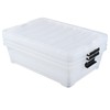 Dehouse 50 L Large Plastic Under Bed Storage Containers, Clear