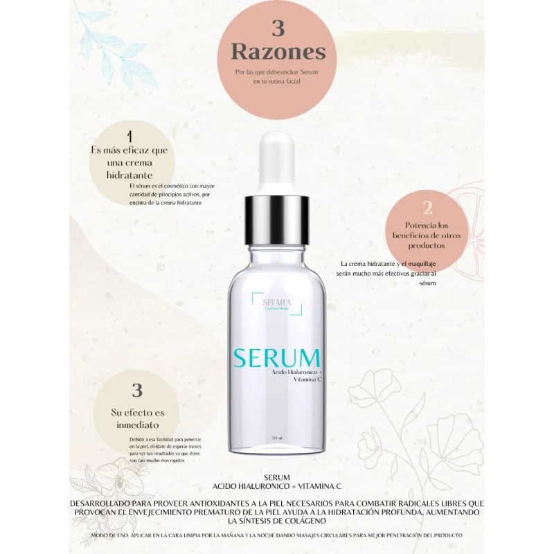 Serum Facial Acido Hialuronico +vitamina C