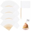 100PCS Blank Toothpick Flags, Mini Food Labels for Buffets Blank