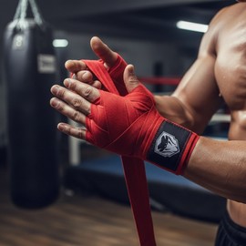 [DupsukDupsuk] 2-Piece Boxing Hand Wraps & Martial Arts Protective Straps SN. Wrist Strap 2-Pack Blue 3ea