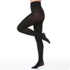 EVERSWE 2 Pairs Pack Women's Opaque Tights (L-XL, Black)