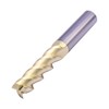 1/2" Solid Carbide Square Long End Mill - ZrN Coated,