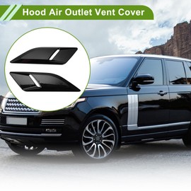 HOPESPANNER Hood Air Outlet Vent Cover Trim for Land Rover Range Rover Sport 2014-2023 Hood Engine Bonnet Air Vent Outlet Cover Bezels ABS Black