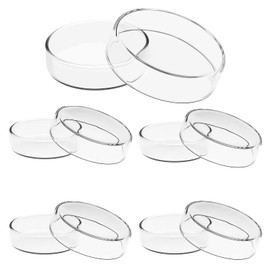 Glass Petri Dishes with Lids, 5Pcs Petri Dishes High Borosilicate Petri Dishes for Laboratory Science Project, 60mm x 18mm