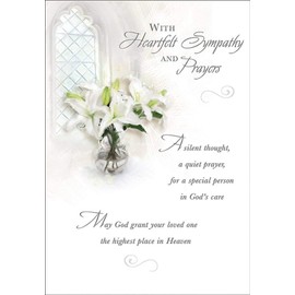 Traditional Occasion Card Sympathy - 7 x 5 inches - Piccadilly Greetings