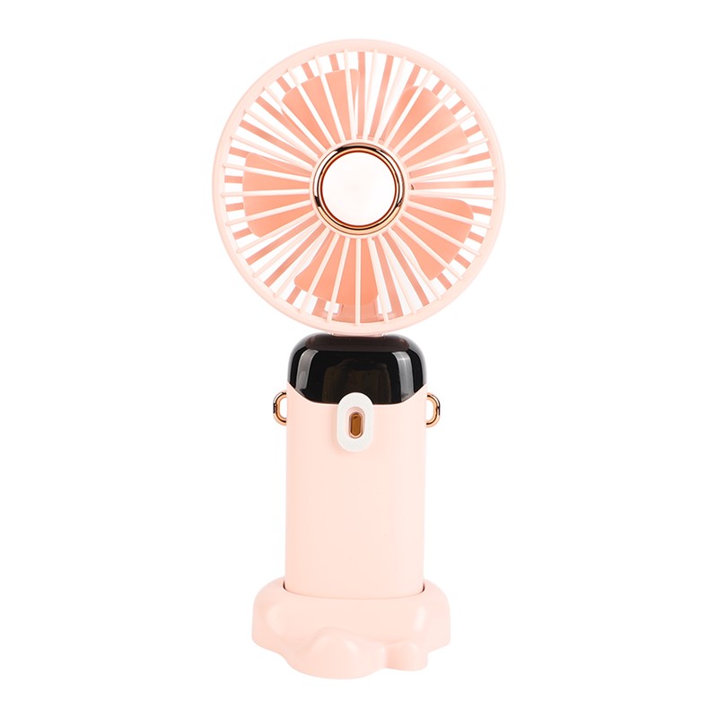 Mini Handheld Fan ABS Portable Digital Display USB Charging Foldable