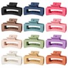 12 Pcs Hair Claw Clips for Women, 3.5” Medium Claw