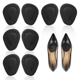4 Pairs Shoe Pads High Heel Pads High Heels Gel Pads, Bunion Pads High Heels Transparent Insoles Gel Heel Grips Liner Inserts Bunion Pads Forefoot Heel Snugs for Women, Comfortable and Non-Slip
