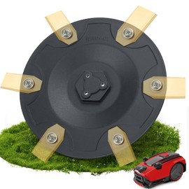Robotic Lawnmower Accessories, 6 Blade Discs Compatible with Freelexo Cam 500 Power X Robotic Lawnmower, Premium Mower Plate Made of Fibreglass Reinforced Plastic (Without Blades)