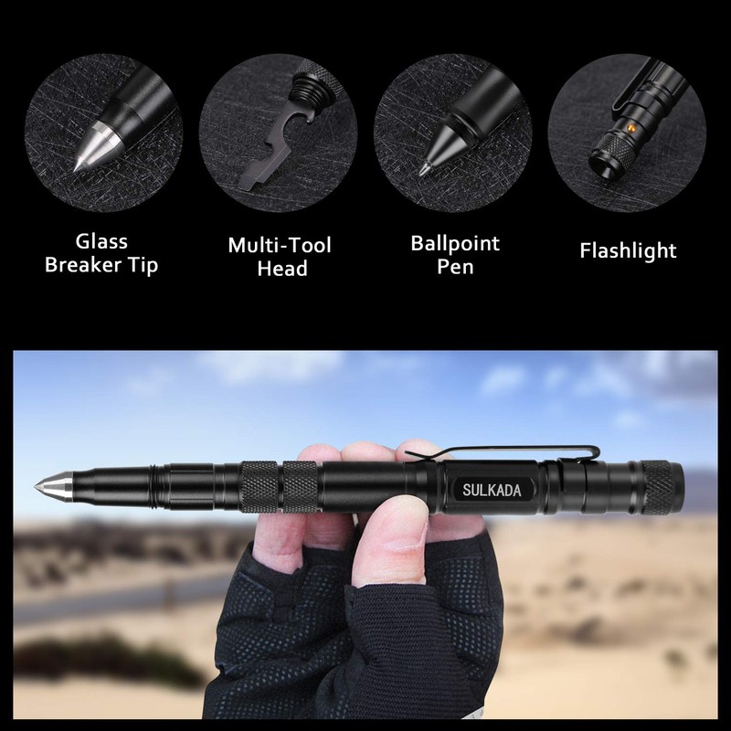 SULKADA Gift for Men Women, Tactical Pen Gift Set, Cool