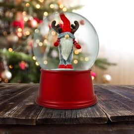 100mm Reindeer Gnome Water Globe by The San Francisco Music Box Company