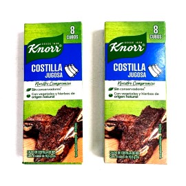 Knorr 2-Pk Costilla Jugosa Knorr Beef Rib Meat Seasoning Flavor 84gr/2.96oz 10.5g ea.