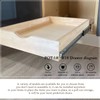 LuxursKingQYW Soft Close Drawer Slides Cabinet Wood Pull Out Tray