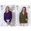 King Cole Womens Chunky Knitting Pattern Ladies Easy Knit Raglan